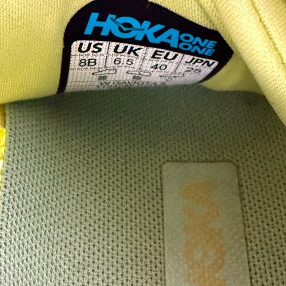 HOKA Gaviota 5 Running Shoes Womens Size  8 Yellow Lime Cushioned Stability Road - Picture 10 of 11